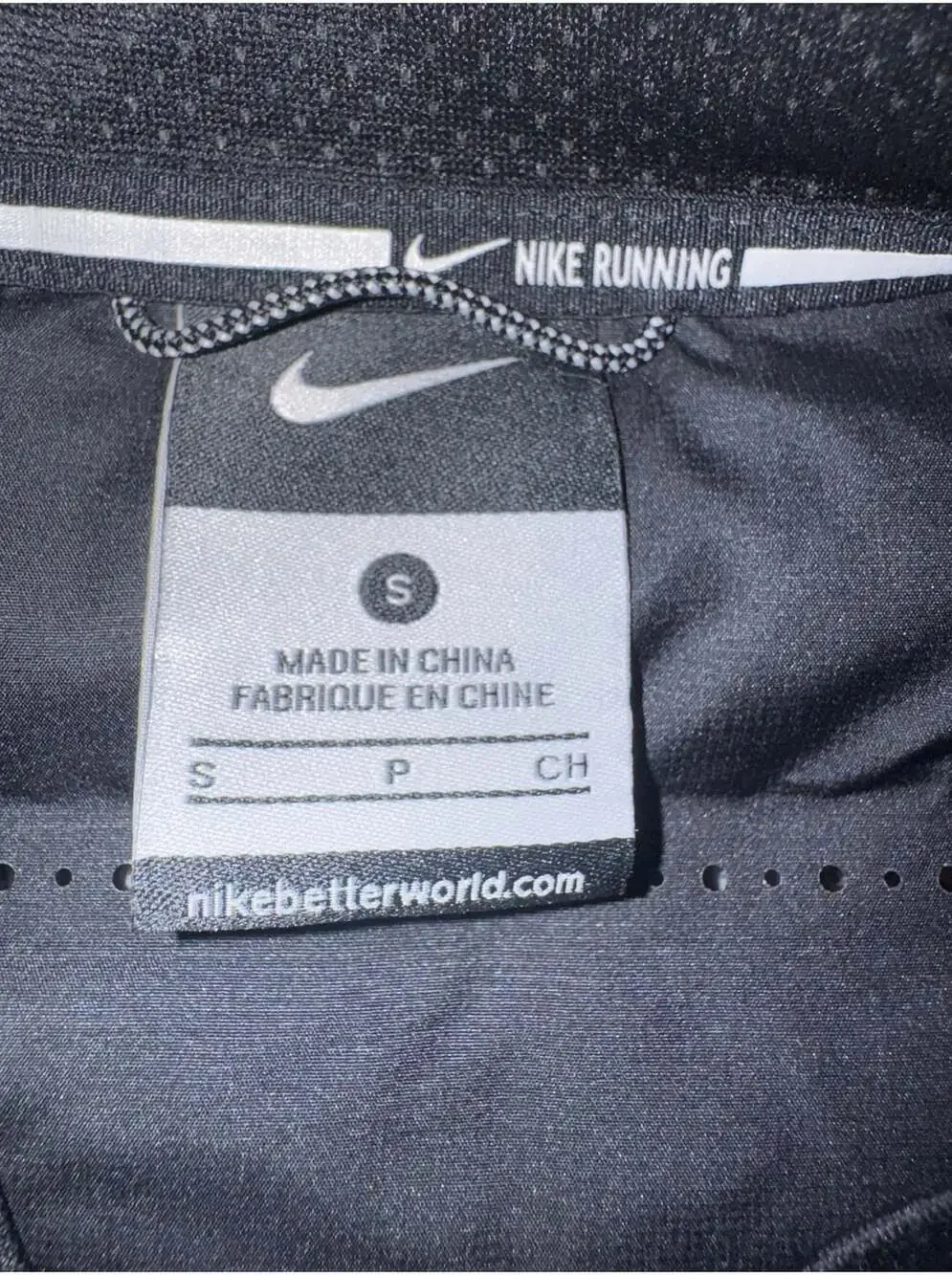 Nike Aeroloft Flash Vest Size S Black Reflective Goose Down